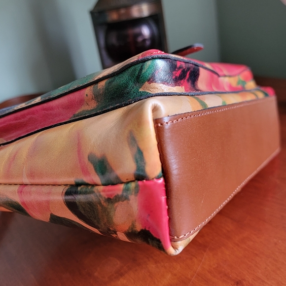 NWT Patricia Nash Avellino Spring Multi Leather Crossbody Bag Purse - Picture 8 of 16